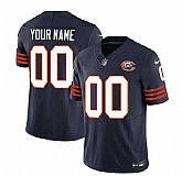 Men's Chicago Bears Active Player Custom 2023 F.U.S.E. Navy Throwback Limited Football Stitched Jersey,baseball caps,new era cap wholesale,wholesale hats