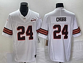 Men's Cleveland Browns #24 Nick Chubb 1946 Patch White FUSE Vapor Stitched Nike Limited Jersey,baseball caps,new era cap wholesale,wholesale hats