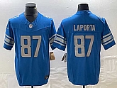 Men's Detroit Lions #87 Sam LaPorta Blue 2023 F.U.S.E. Vapor Untouchable Limited Football Stitched Jersey,baseball caps,new era cap wholesale,wholesale hats