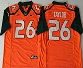 Men's Miami Hurricanes #26 Sean Taylor Orange Stitched NCAA Nike College Football Jersey