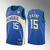 Men's Milwaukee Bucks #15 Cameron Payne Blue 2023-24 City Edition Stitched Basketball Jersey Dzhi,baseball caps,new era cap wholesale,wholesale hats