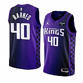 Men's Sacramento Kings #40 Harrison Barnes Purple 2023-24 Statement Edition Swingman Stitched Jersey Dzhi