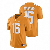 Men's Tennessee Volunteers #16 Peyton Manning Orange College Football Jersey Dzhi