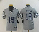 Youth Dallas Cowboys #19 Amari Cooper Grey 2019 Inverted Legend Stitched NFL Nike Limited Jersey