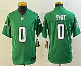 Youth Philadelphia Eagles #0 DAndre Swift Green Alternate FUSE Vapor Limited Stitched Jersey