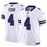 Men & Women & Youth Buffalo Bills #4 James Cook White 2023 F.U.S.E. Vapor Untouchable Limited Jersey,baseball caps,new era cap wholesale,wholesale hats