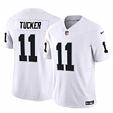 Men & Women & Youth Las Vegas Raiders #11 Tre Tucker White 2023 F.U.S.E Vapor Untouchable Limited Jersey