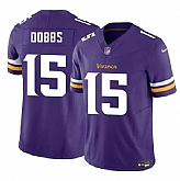 Men & Women & Youth Minnesota Vikings #15 Josh Dobbs Purple 2023 F.U.S.E. Vapor Untouchable Limited Jersey,baseball caps,new era cap wholesale,wholesale hats