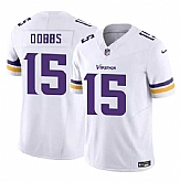 Men & Women & Youth Minnesota Vikings #15 Josh Dobbs White 2023 F.U.S.E. Vapor Untouchable Limited Jersey,baseball caps,new era cap wholesale,wholesale hats
