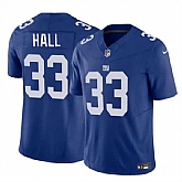 Men & Women & Youth New York Giants #33 Hassan Hall Blue 2023 F.U.S.E. Vapor Untouchable Limited Jersey