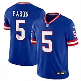 Men & Women & Youth New York Giants #5 Jacob Eason Royal 2023 F.U.S.E. Throwback Limited Jersey,baseball caps,new era cap wholesale,wholesale hats