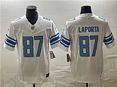 Men's Detroit Lions #87 Sam LaPorta White 2023 F.U.S.E. Vapor Untouchable Limited Jersey,baseball caps,new era cap wholesale,wholesale hats
