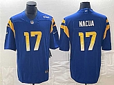 Men's Los Angeles Rams #17 Puka Nacua Blue Vapor Untouchable Limited Jersey