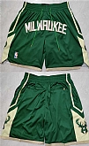 Men's Milwaukee Bucks Green Shorts (Run Small),baseball caps,new era cap wholesale,wholesale hats