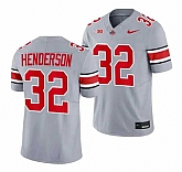 Men's Ohio State Buckeyes #32 TreVeyon Henderson Gray 2023 F.U.S.E. Limited Stitched Jersey Dzhi,baseball caps,new era cap wholesale,wholesale hats