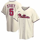 Men's Philadelphia Phillies #5 Bryson Stott Cream Cool Base Stitched Jersey Dzhi