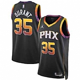 Men's Phoenix Suns #35 Kevin Durant Black 2022-23 Statement Edition Stitched Jersey Dzhi