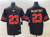 Men's San Francisco 49ers #23 Christian McCaffrey Black Limited Jersey