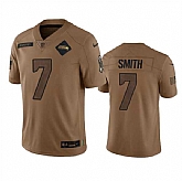Men's Seattle Seahawks #7 Geno Smith 2023 Brown Salute To Service Limited Jersey Dyin,baseball caps,new era cap wholesale,wholesale hats