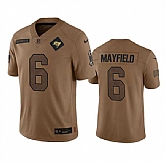 Men's Tampa Bay Buccaneers #6 Baker Mayfield 2023 Brown Salute To Service Limited Jersey Dyin,baseball caps,new era cap wholesale,wholesale hats