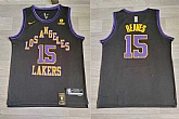 Lakers 15 Austin Reaves Black Nike 2023-24 City Edition Swingman Jersey