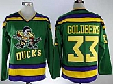 Men's Anaheim Mighty Ducks #33 Greg Goldberg CCM Green Movie Jersey