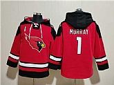 Men's Arizona Cardinals #1 Kyler Murray Red Ageless Must-Have Lace-Up Pullover Hoodie,baseball caps,new era cap wholesale,wholesale hats