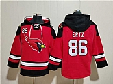 Men's Arizona Cardinals #86 Zach Ertz Red Ageless Must-Have Lace-Up Pullover Hoodie