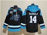 Men's Carolina Panthers #14 Sam Darnold Black Ageless Must-Have Lace-Up Pullover Hoodie,baseball caps,new era cap wholesale,wholesale hats