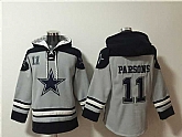 Men's Dallas Cowboys #11 Micah Parsons Gray Ageless Must-Have Lace-Up Pullover Hoodie,baseball caps,new era cap wholesale,wholesale hats