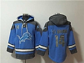 Men's Detroit Lions #14 Amon-Ra St. Brown Blue Ageless Must-Have Lace-Up Pullover Hoodie,baseball caps,new era cap wholesale,wholesale hats