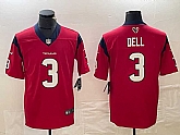 Men's Houston Texans #3 Tank Dell Red Vapor Untouchable Football Stitched Jersey,baseball caps,new era cap wholesale,wholesale hats