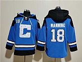 Men's Indianapolis Colts #18 Peyton Manning Blue Ageless Must-Have Lace-Up Pullover Hoodie,baseball caps,new era cap wholesale,wholesale hats