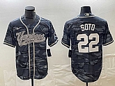 Men's New York Yankees #22 Juan Soto Grey Camo Cool Base With Patch Stitched Baseball Jersey,baseball caps,new era cap wholesale,wholesale hats
