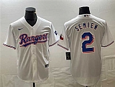 Men's Texas Rangers #2 Marcus Semien White With Patch Cool Base Stitched Baseball Jersey,baseball caps,new era cap wholesale,wholesale hats