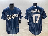 Mens Los Angeles Dodgers #17 Shohei Ohtani Navy Cool Base With Patch Stitched Baseball Jersey,baseball caps,new era cap wholesale,wholesale hats
