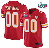 Men & Women & Youth Kansas City Chiefs Custom Red Super Bowl LVII Patch Vapor Untouchable Limited Stitched Jersey,baseball caps,new era cap wholesale,wholesale hats