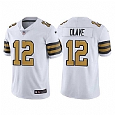 Men & Women & Youth New Orleans Saints #12 Chris Olave White Limited Stitched Jersey,baseball caps,new era cap wholesale,wholesale hats