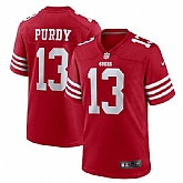 Men & Women & Youth San Francisco 49ers #13 Brock Purdy Red Stitched Game Football Jersey,baseball caps,new era cap wholesale,wholesale hats