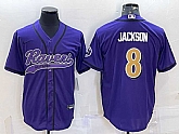 Men's Baltimore Ravens #8 Lamar Jackson Black Gold With Patch Cool Base Stitched Baseball Jersey,baseball caps,new era cap wholesale,wholesale hats