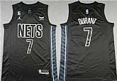 Men's Brooklyn Nets #7 Kevin Durant Black2022-23 Statement Edition No.6 Patch Stitched Basketball Jersey,baseball caps,new era cap wholesale,wholesale hats