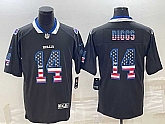 Men's Buffalo Bills #14 Stefon Diggs Black 2018 USA Flag Fashion Limited Stitched Jersey,baseball caps,new era cap wholesale,wholesale hats