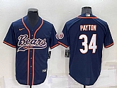 Men's Chicago Bears #34 Walter Payton Navy Blue Stitched MLB Cool Base Nike Baseball Jersey,baseball caps,new era cap wholesale,wholesale hats