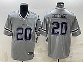 Men's Dallas Cowboys #20 Tony Pollard Gray Vapor Untouchable Limited Stitched Jersey,baseball caps,new era cap wholesale,wholesale hats
