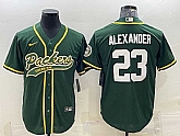 Men's Green Bay Packers #23 Jaire Alexander Green With Patch Cool Base Stitched Baseball Jersey,baseball caps,new era cap wholesale,wholesale hats