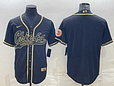 Men's Kansas City Chiefs Blank Black Gold With Patch Cool Base Stitched Baseball Jersey,baseball caps,new era cap wholesale,wholesale hats