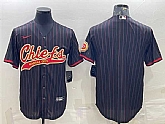 Men's Kansas City Chiefs Blank Black With Patch Cool Base Stitched Baseball Jersey,baseball caps,new era cap wholesale,wholesale hats