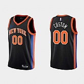 Men's New York Knicks Active Custom 2022-23 Black City Edition Stitched Basketball Jersey