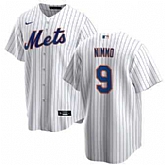 Men's New York Mets 9 Brandon Nimmo White Nike Cool Base Jersey