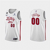 Men's Philadelphia 76ers Active Player Custom 2022-23 White City Edition Stitched Basketball Jersey